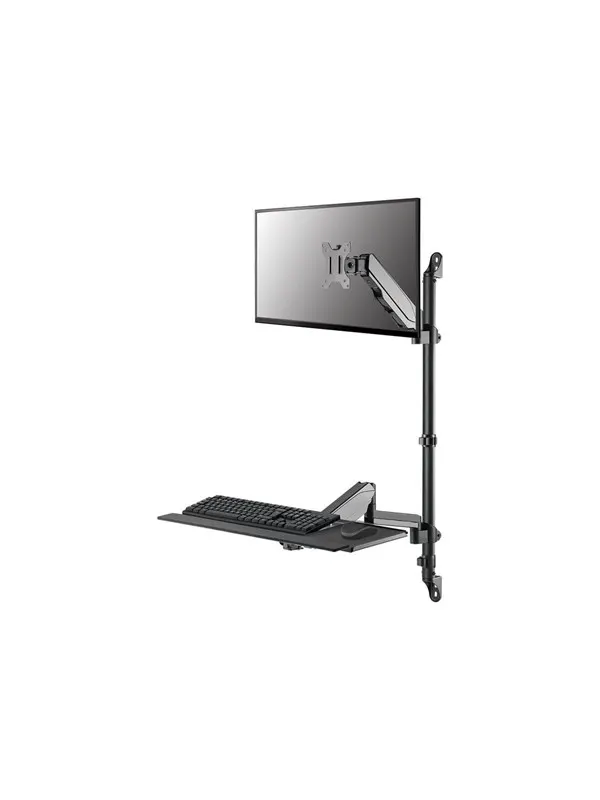 Neomounts WL90-325BL1 mounting kit - sit-stand workstation - for LCD display / keyboard / mouse - black