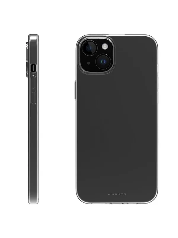 Vivanco Slim TPU skal iPhone 15/14 Plus Transparent