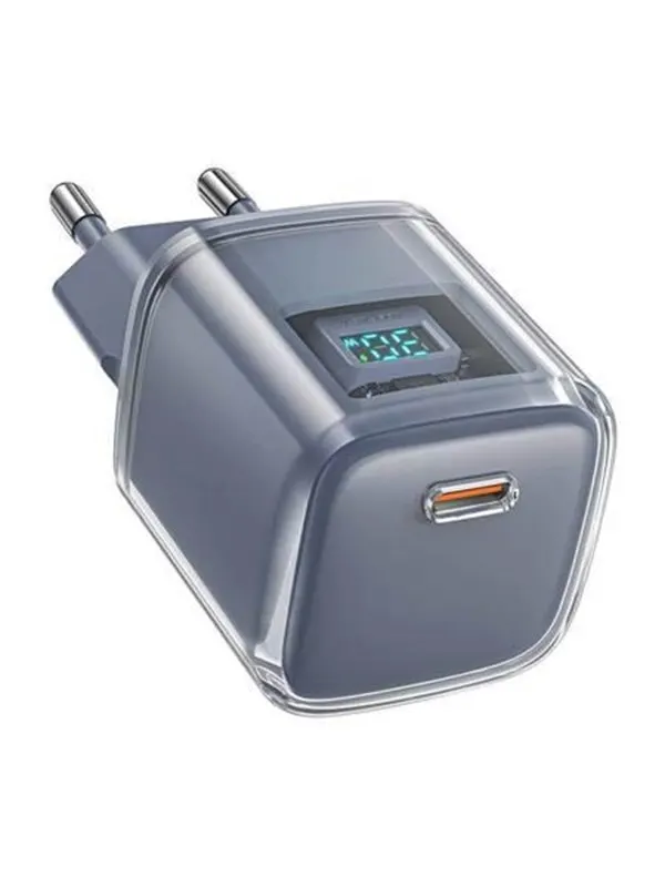 Acefast Wall charger A53 Sparkling series PD 30W GaN (grey)