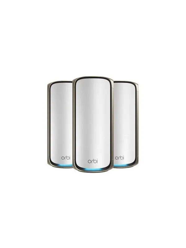 Netgear RBE973S Orbi 970 BE27000 Quad-Band WiFi 7 Mesh System 27Gbps (3-Pack) - Mesh router 802.11a/b/g/n/ac/ax/be (Wi-Fi 7)