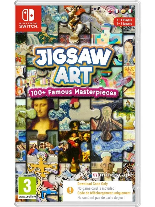 Jigsaw Art: 100+ Famous Masterpieces (Code in a Box) - Nintendo Switch - Pussel