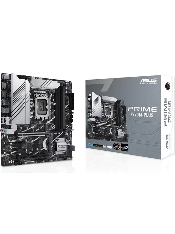 ASUS PRIME Z790M-PLUS (V2) Moderkort - Intel Z790 - Intel LGA1700 - DDR5 RAM - Micro-ATX