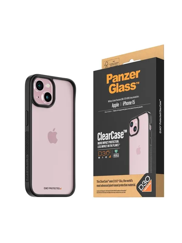 PanzerGlass ClearCase with D3O iPhone 15