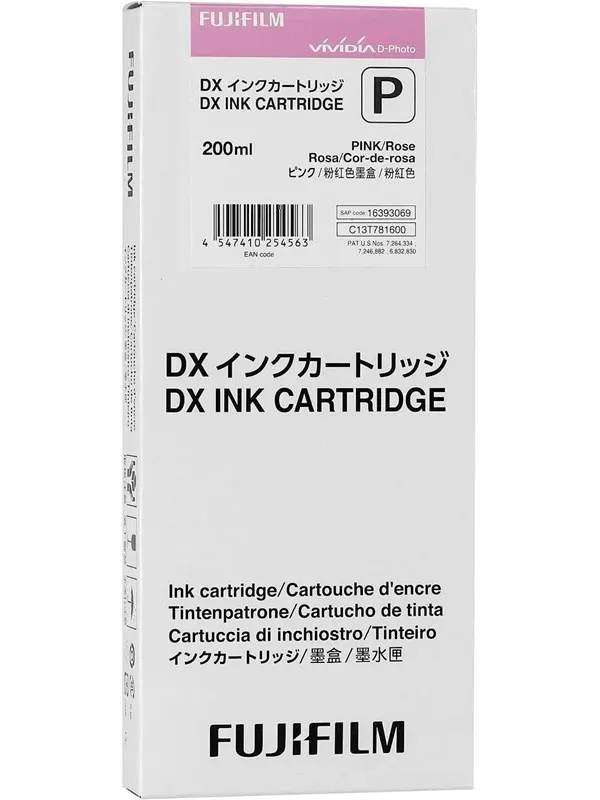 Fujifilm DX Ink Cartridge 200 ml pink