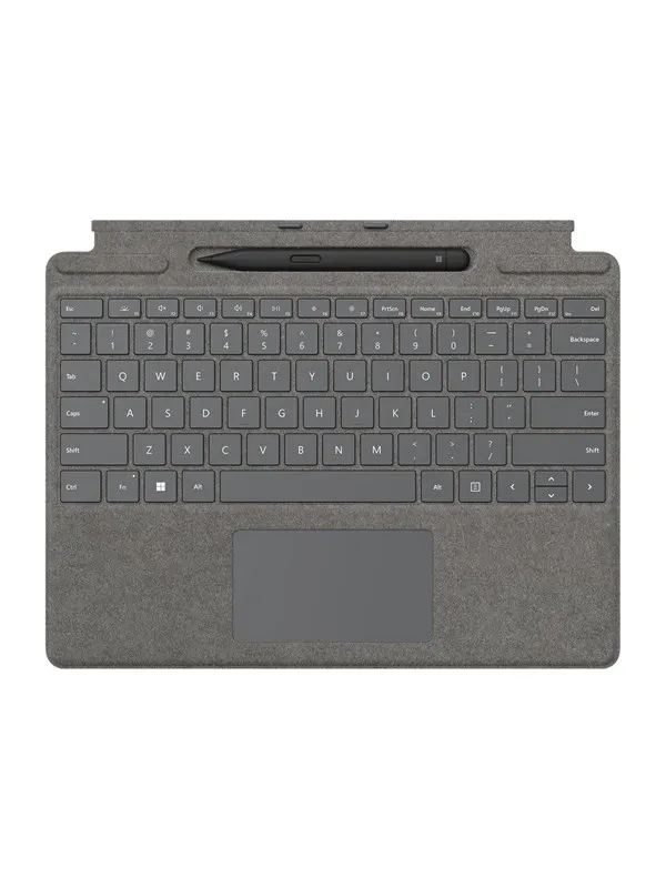 Microsoft Surface Pro Signature Keyboard - Tangentbord - Fransk - Grå