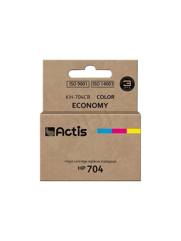 Actis KH-704CR - colour (cyan magenta yellow) - remanufactured - ink cartridge (alternative for: HP 704 HP CN693AE)