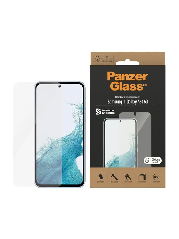 PanzerGlass Screen Protector Samsung Galaxy A54 5G | Ultra-Wide Fit