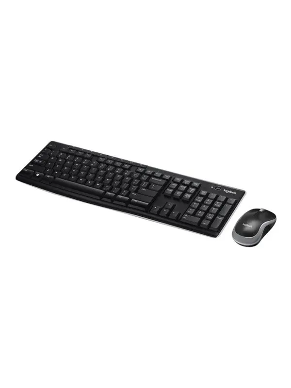 Logitech MK270 Wireless Combo - keyboard and mouse set - Czech - Tastatur & Mus set - Tjeckiska - Svart