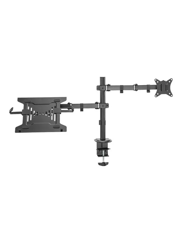 DIGITUS - mounting kit - for monitor / notebook - universal - matte black - Max - recommended for Up to 32" (monitor) / up to 15.6" (notebook)