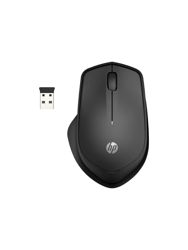 HP Silent 280M - Mouse - Svart