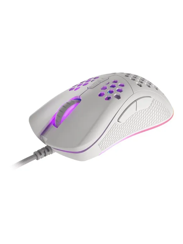 Natec Krypton Series 555 - Mouse - Optic - 7 knappar - Vit