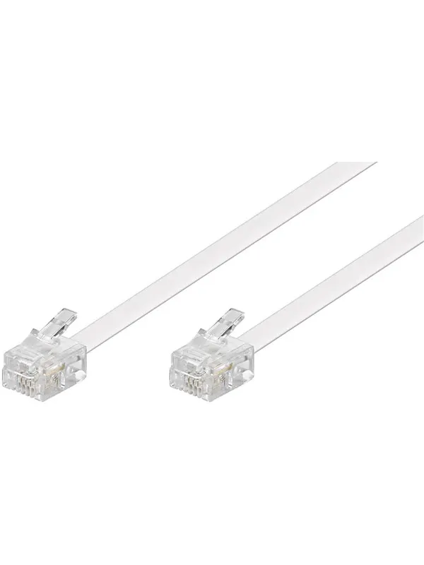 Pro Modular telephone cable - Vit - 3m