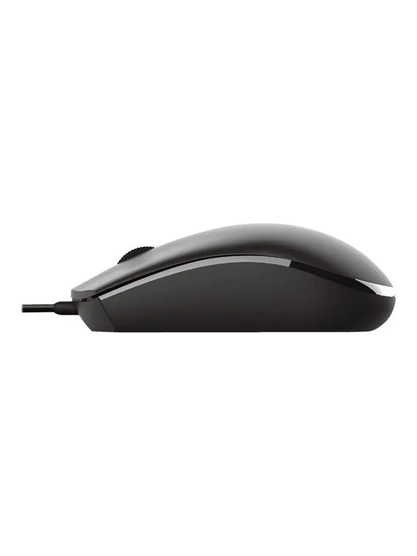 Trust Basi - Mouse - Optic - 3 knappar - Svart