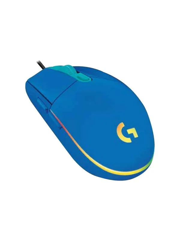Logitech G102 LIGHTSYNC - Blue - Gamingmus - Optic - 6 knappar - Svart med RGB ljus