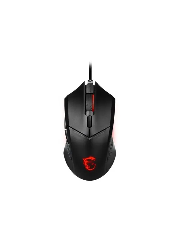 MSI Maus Clutch GM08 Gaming Maus Black USB - Mouse - Optic - 6 knappar - Svart