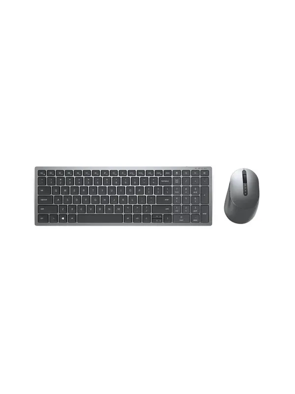 Dell Pro Plus Compact Keyboard and Mouse US International (QWERTY) - Tastatur & Mus set - Grå