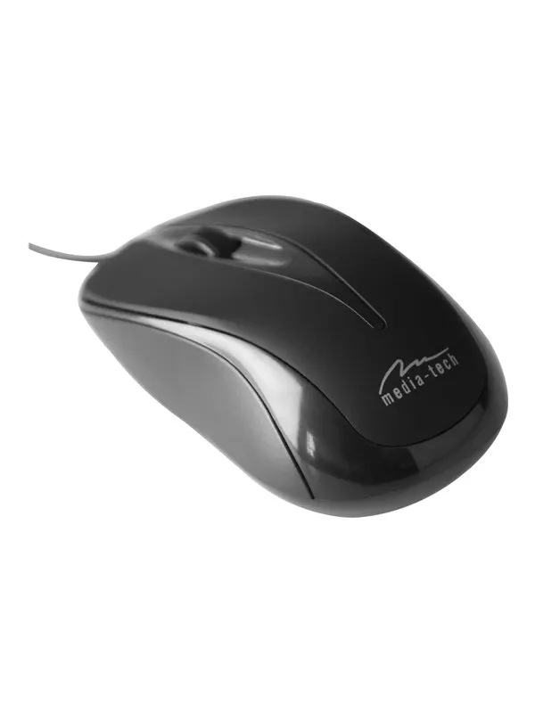 Media-Tech PLANO - Mouse - Optic - 3 knappar - Svart