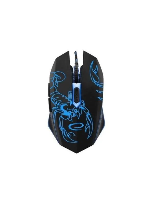 Esperanza MX203 SCORPIO - mouse - USB - blue - Mouse - Optic - 6 knappar - Blå