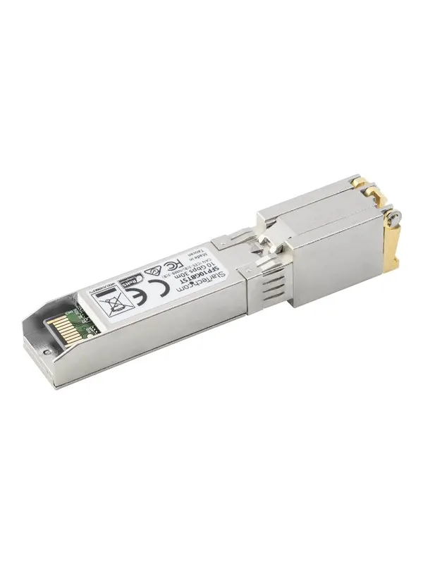 StarTech.com SFP10GBTST MSA Uncoded SFP+ Module - 10GBASE-T - SFP to RJ45 Cat6/Cat5e - 10GE Gigabit Ethernet SFP+ - RJ-45 30m