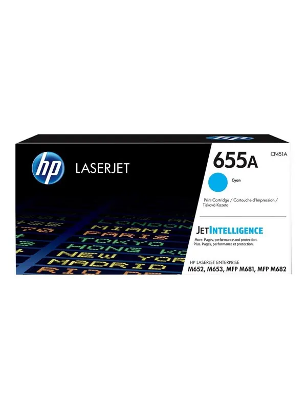 HP 655A / CF451A - Cyan Toner