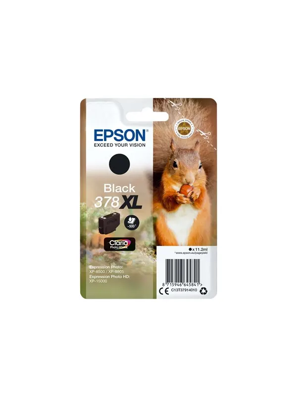 Epson 378XL - XL - sort - original - blækpatron
