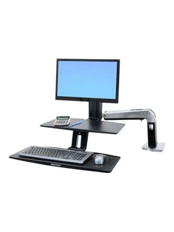 Ergotron WorkFit-A with Suspended Keyboard, Singl