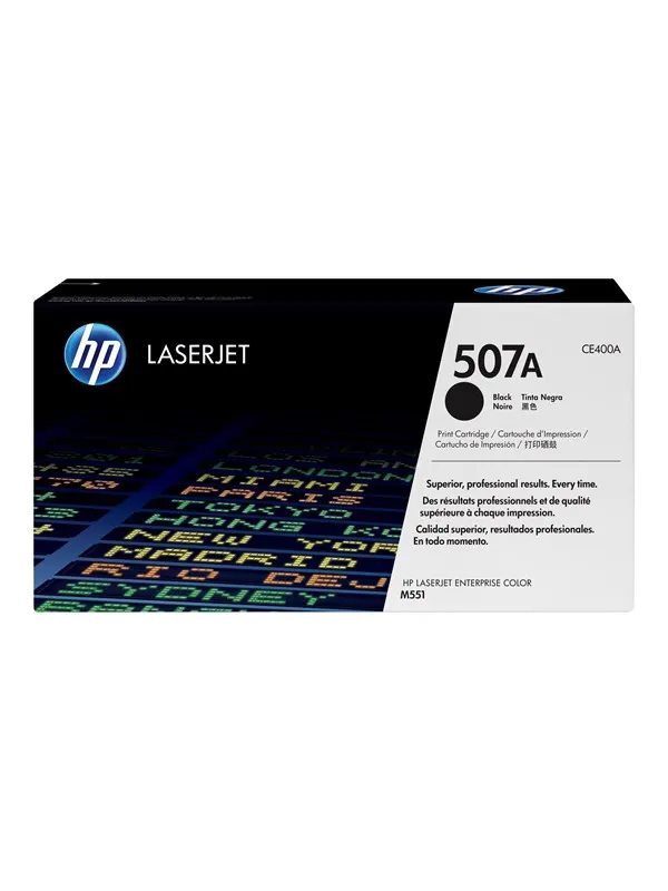 HP 507A / CE400A Black Toner - Tonerkassett Svart