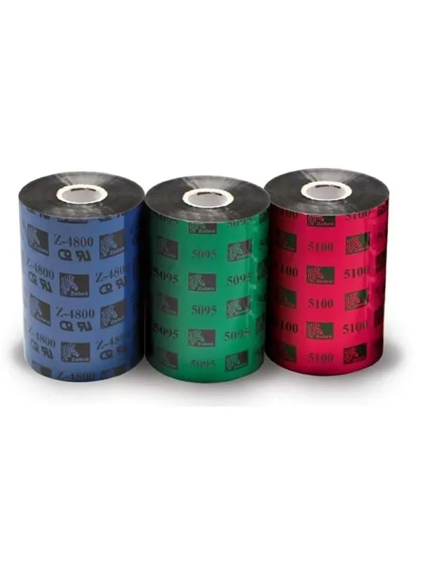 Zebra 4800 farvebånd refill (termisk ove - Påfyllning av bläckband (termisk överföring) Svart