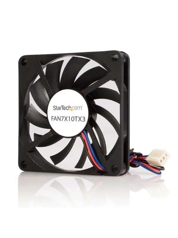 StarTech.com Byte 70mm TX3 dubbla kullager CPU-kylare fläkt - Chassi fläkt - 70mm - Svart