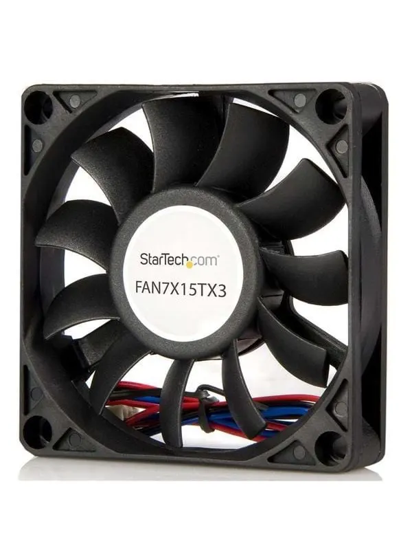 StarTech.com 70x15mm Byte kullager Computer Case Fan w / TX3-kontakt - Chassi fläkt - 70mm - Svart