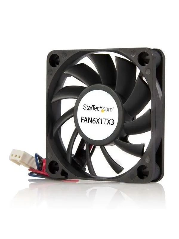 StarTech.com 60x10mm Byte kullager Computer Case Fan w / TX3-kontakt - Chassi fläkt - 60mm - Svart