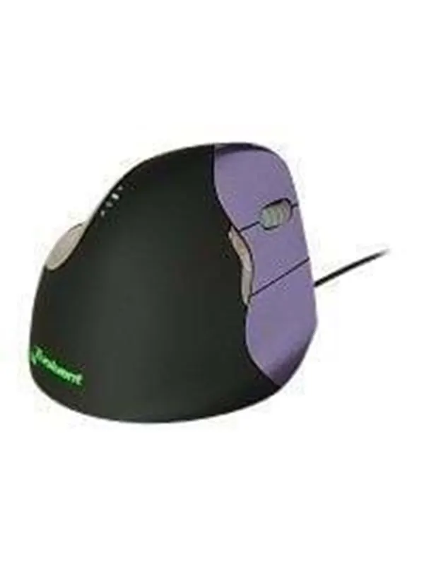 Evoluent VerticalMouse 4 Small - VM4S - Ergonomisk mus - Optic - 6 knappar - Svart