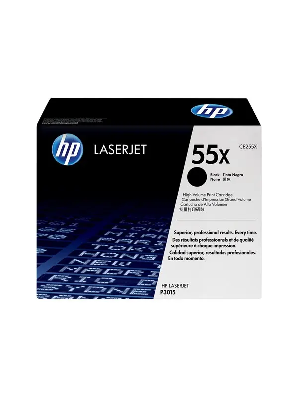 HP 55X / CE255X High Capacity Black Toner - Tonerkassett Svart
