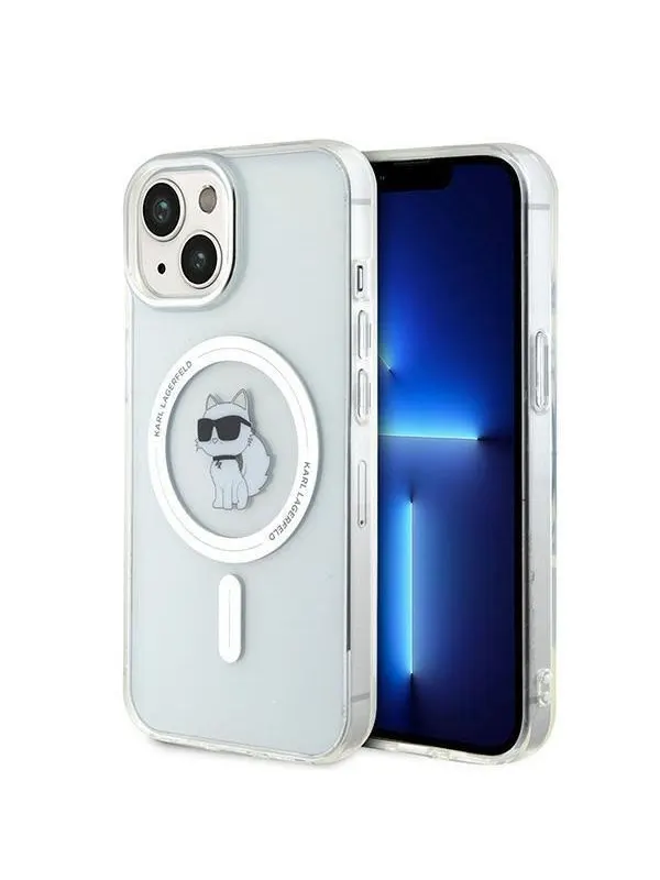 Karl Lagerfeld IML Choupette MagSafe case for iPhone 15 - transparent