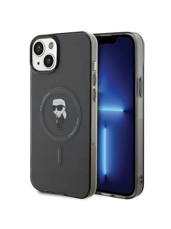 Karl Lagerfeld IML Ikonik MagSafe case for iPhone 15 Plus - black