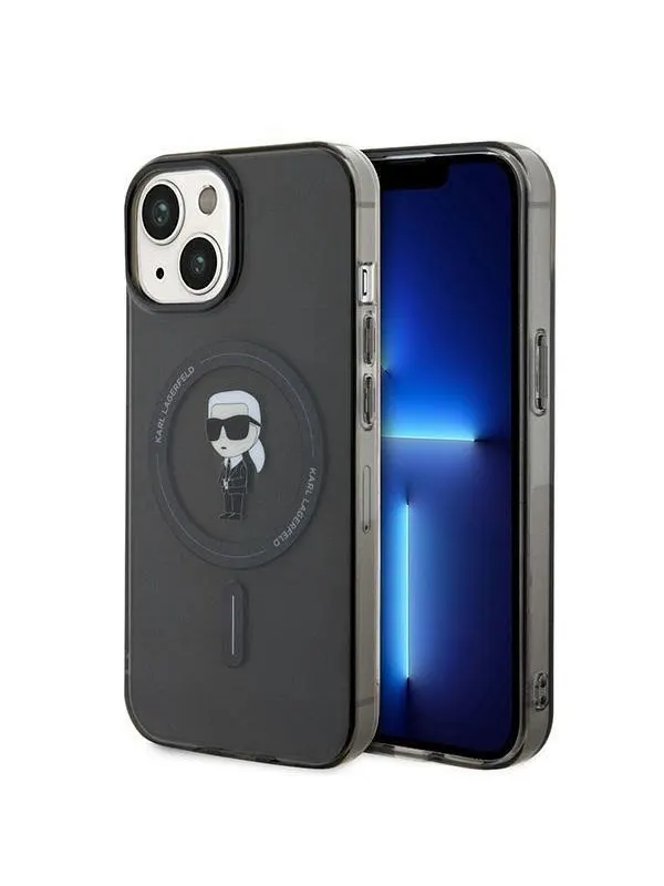 Karl Lagerfeld IML Ikonik MagSafe case for iPhone 15 - black