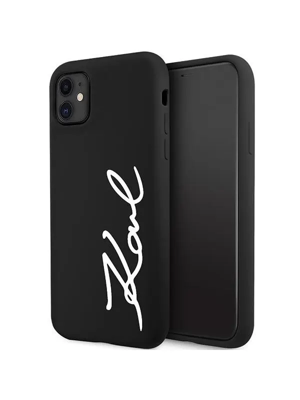 Karl Lagerfeld KLHCN61SKSVGK iPhone 11 / Xr 6.1" black/black hardcase Silicone Signature