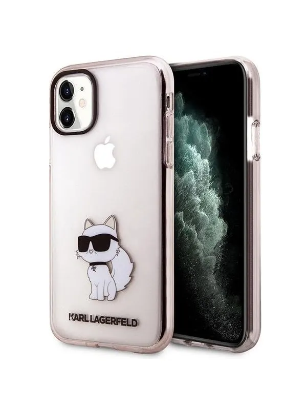 Karl Lagerfeld KLHCN61HNCHTCP iPhone 11 / Xr 6.1" pink/pink hardcase Ikonik Choupette