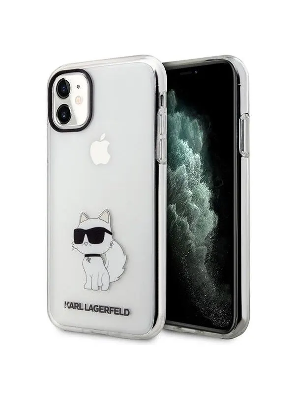 Karl Lagerfeld Ikonik Choupette Case for iPhone 11 / Xr - Transparent