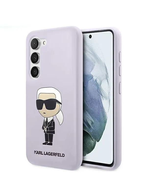 Karl Lagerfeld KLHCS23MSNIKBCU S23+ S916 hardcase purple/purple Silicone Ikonik