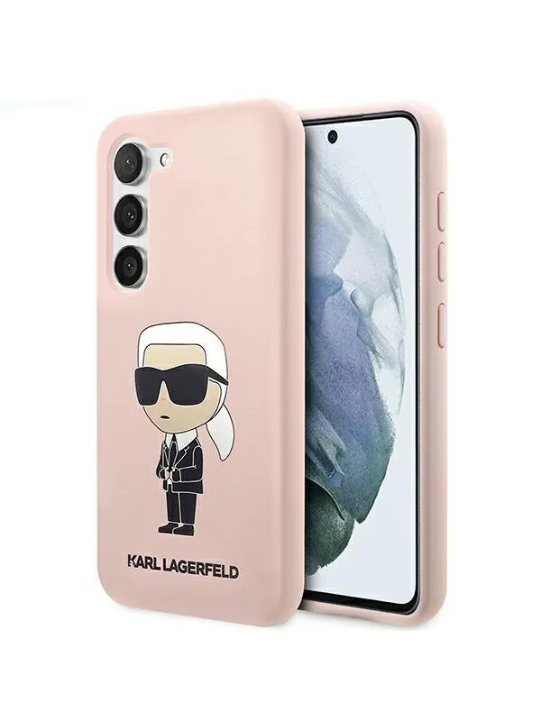 Karl Lagerfeld KLHCS23MSNIKBCP S23+ S916 hardcase pink/pink Silicone Ikonik