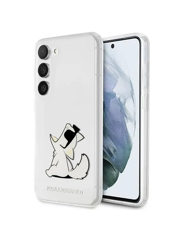 Karl Lagerfeld KLHCS23MCFNRC S23+ S916 transparent hardcase Choupette Fun