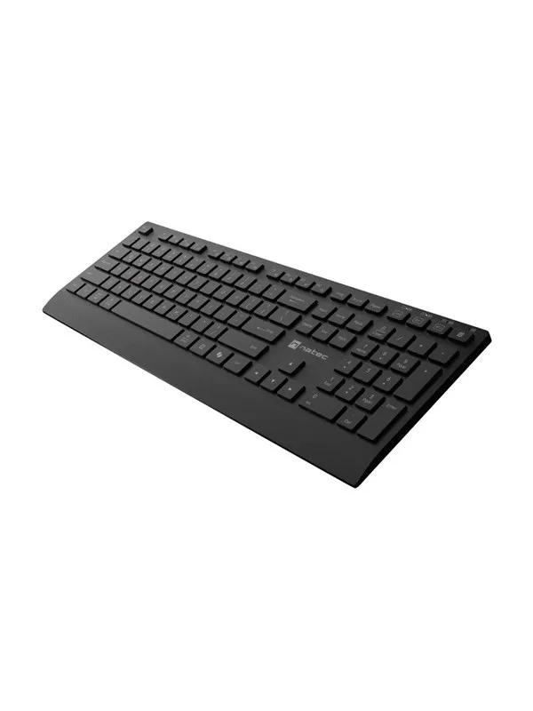 Natec Stingray 2 - keyboard and mouse set full size - QWERTY - US - black Input Device - Tastatur & Mus set - Engelska (US) - Svart