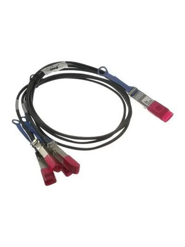 Dell 100GbE Direct Attach - breakout cable - 3 m - Svart