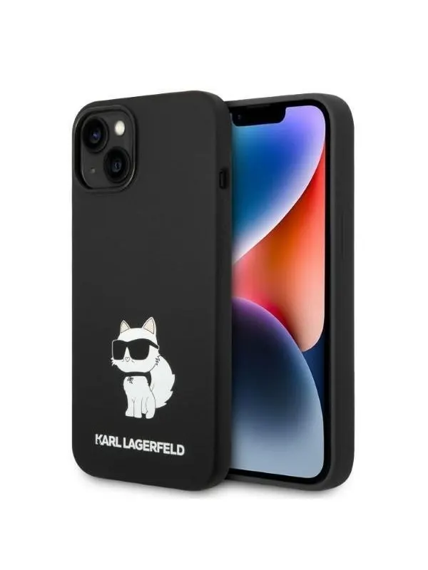 Karl Lagerfeld KLHMP14MSNCHBCK iPhone 14 Plus 6.7" hardcase black/black Silicone Choupette MagSafe