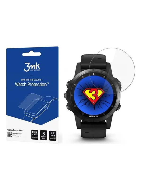 3mk Hybrid Glass Watch Protection FlexibleGlass for Garmin Fenix ââ5 Plus