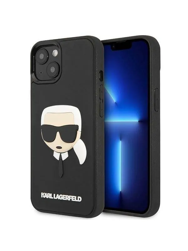 Karl Lagerfeld KLHCP14MKH3DBK iPhone 14 Plus 6.7 "black / black hardcase 3D Rubber Karl's Head