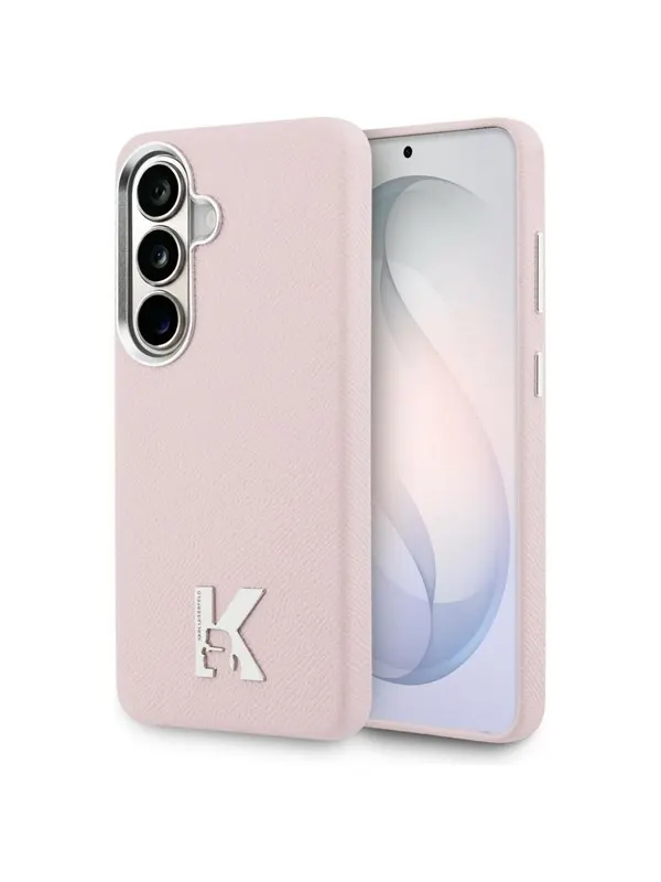 Karl Lagerfeld K Metal Logo MagSafe Case for Samsung Galaxy S26 - Pink