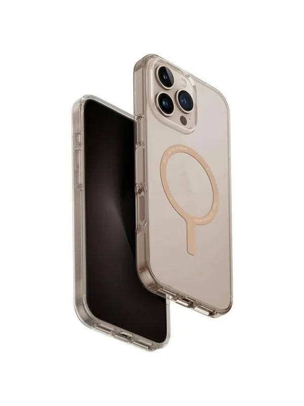 UNIQ Clario Magclick Charging Case for iPhone 16 Pro Max - Clear Gold