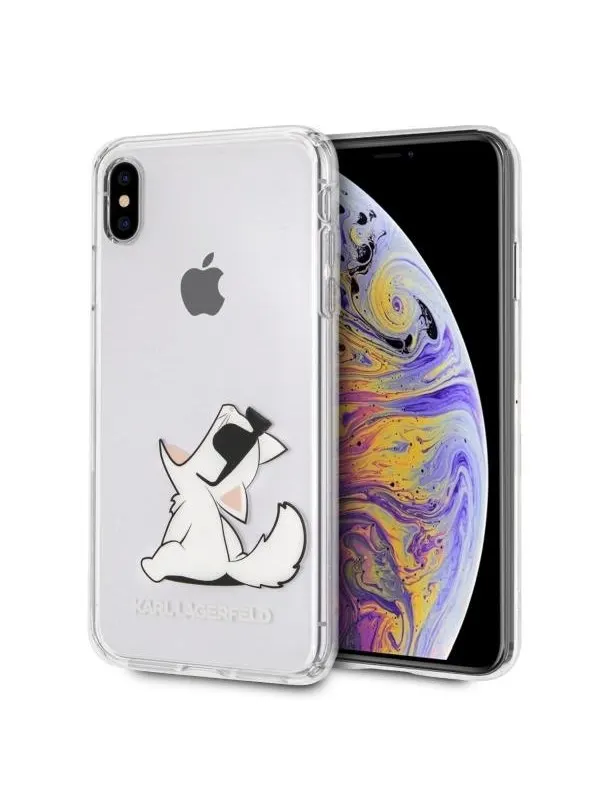 Karl Lagerfeld Choupette Fun iPhone Xs Max Case - Transparent